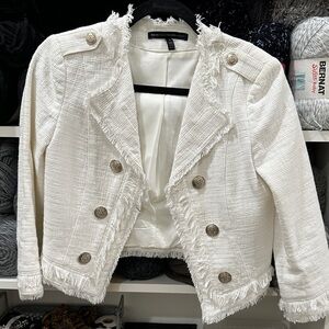 White House Black Market Fringed Women's Jacket